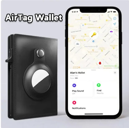 Slim AirTag Leather Wallet